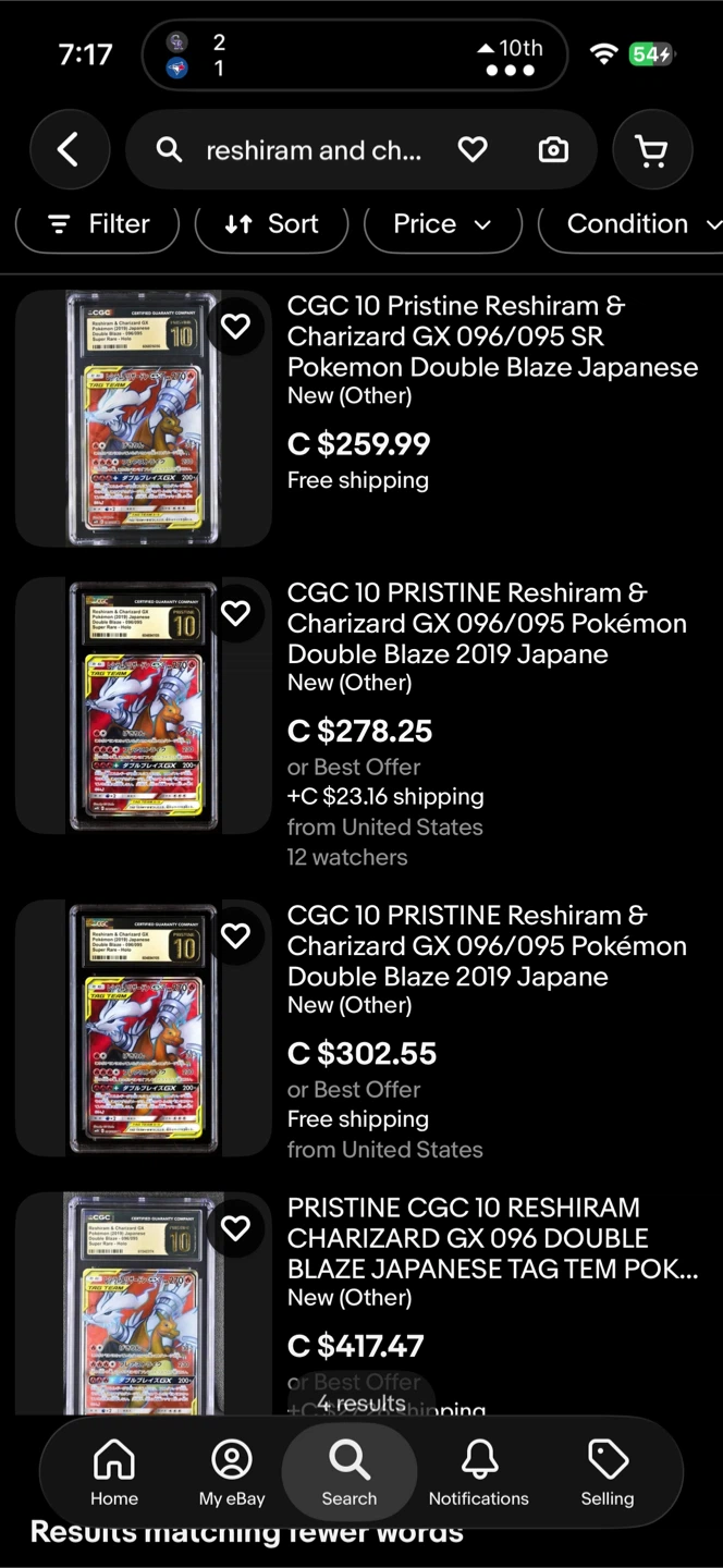 CGC 10 Reshiram & Charizard GX Pokémon Card 096/095 - photo 2