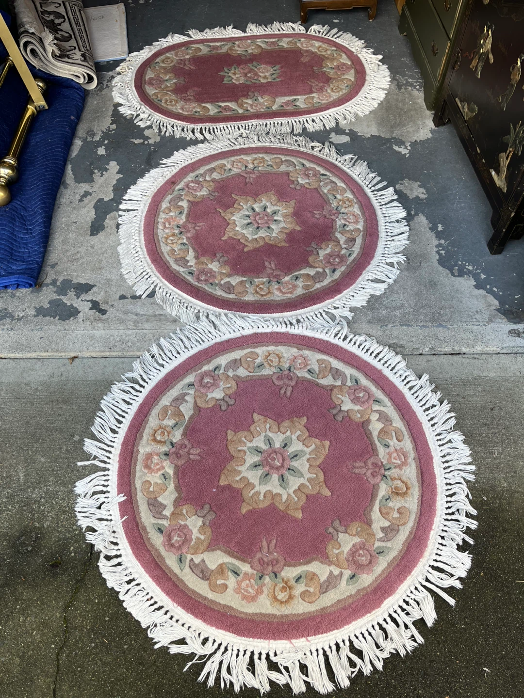 Vintage Wool Chinese Carpets (7 diff ones)