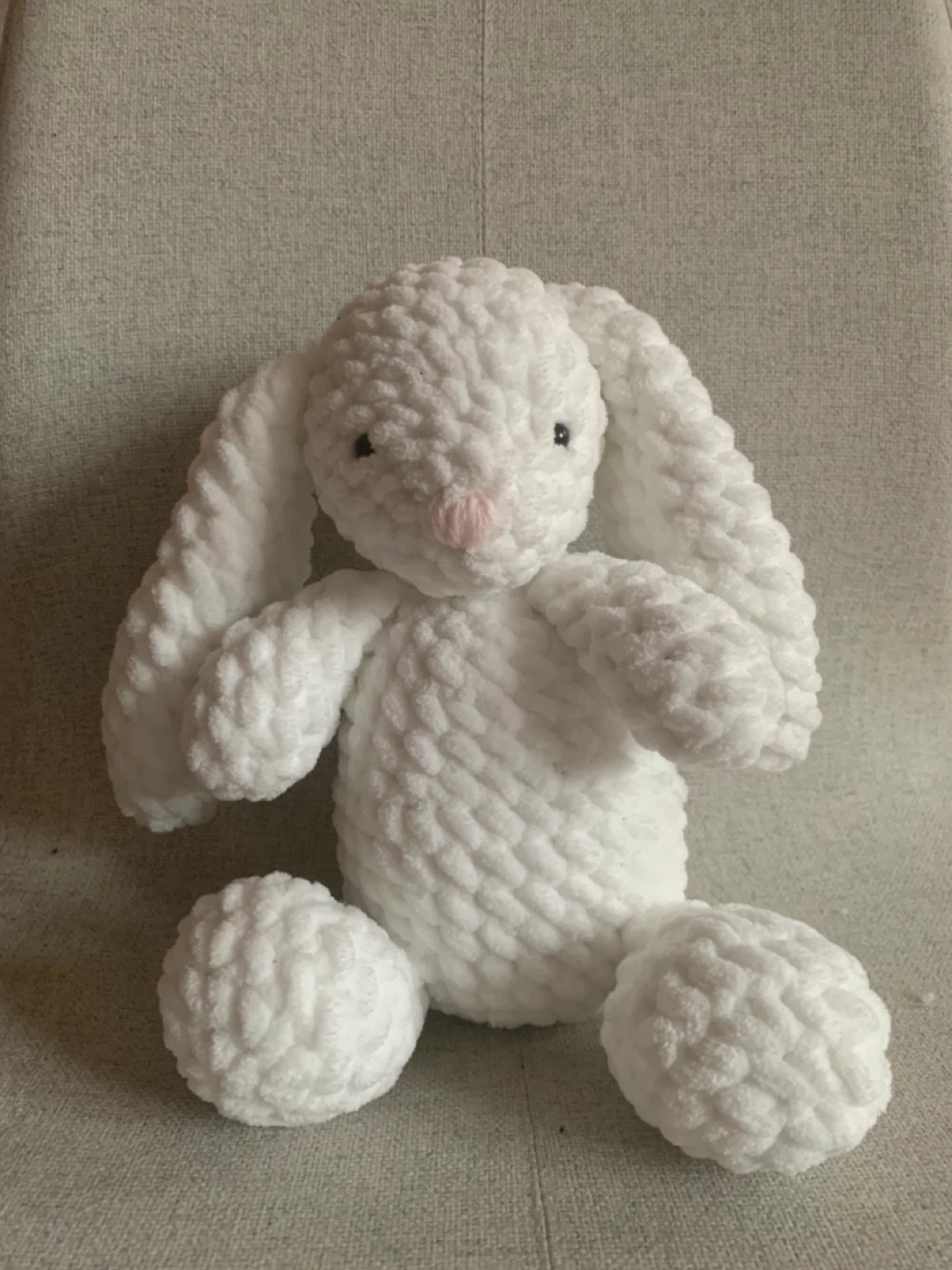 Handmade Crochet Bunny Stuffed Animal Toy - photo 4
