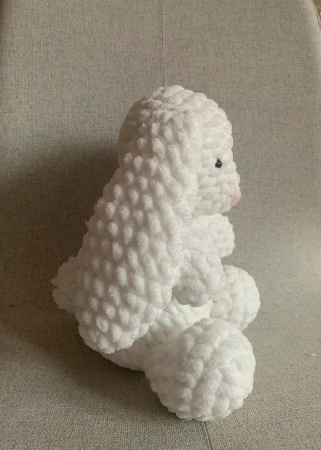 Handmade Crochet Bunny Stuffed Animal Toy - photo 5
