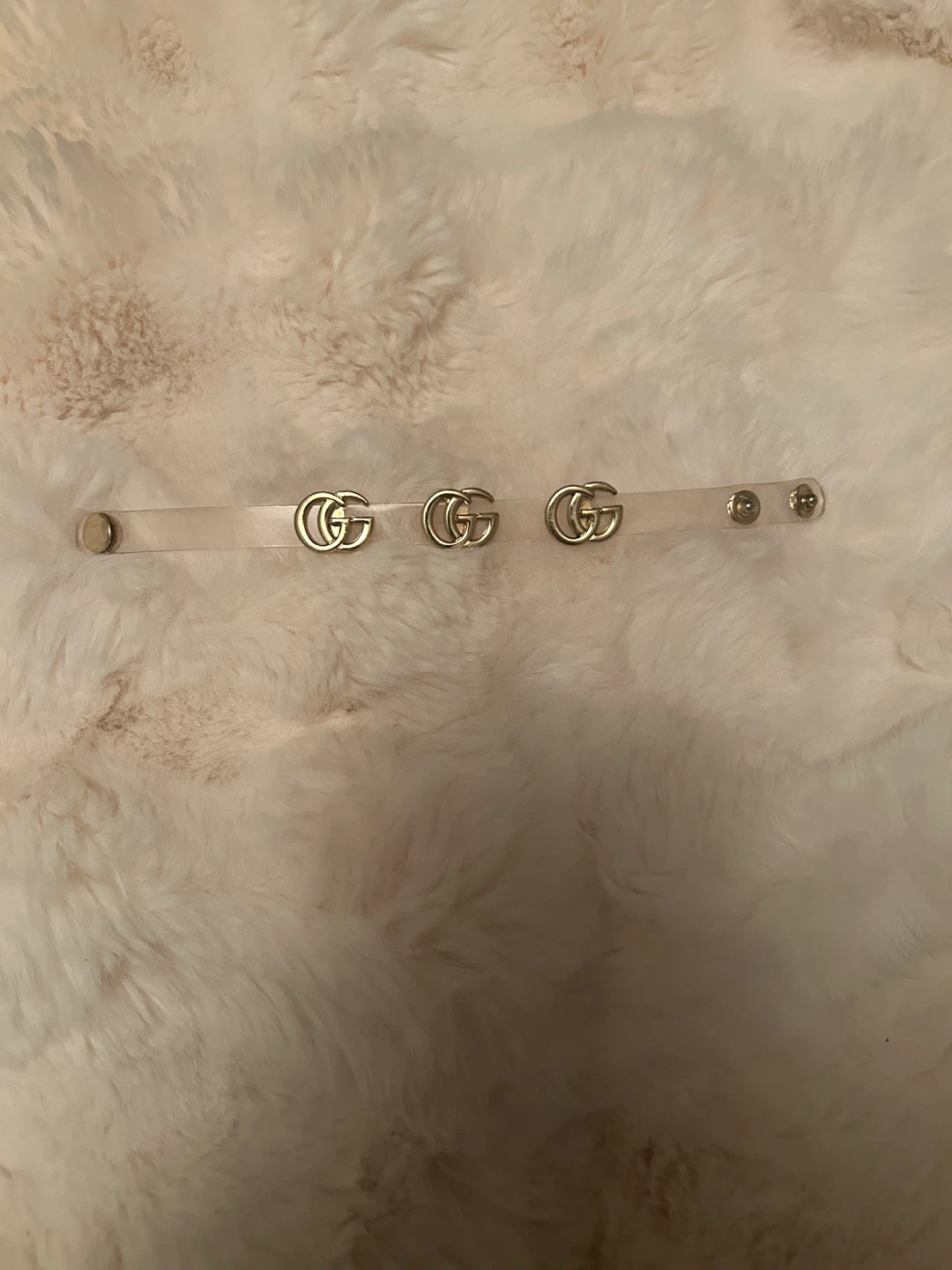 Clear Gucci bracelet