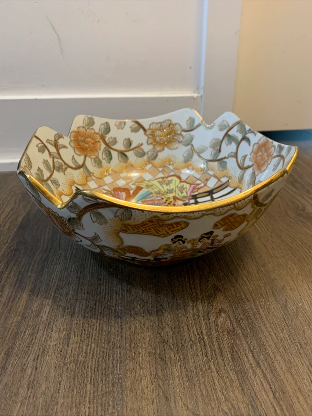 Decorative Ceramic Bowl with Oriental Scene - photo 3