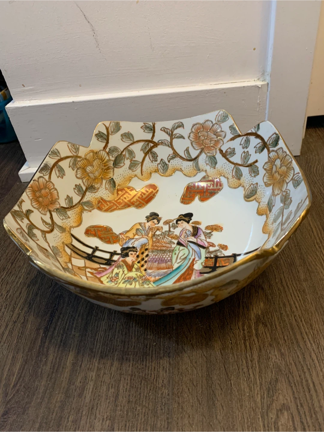 Decorative Ceramic Bowl with Oriental Scene - photo 4