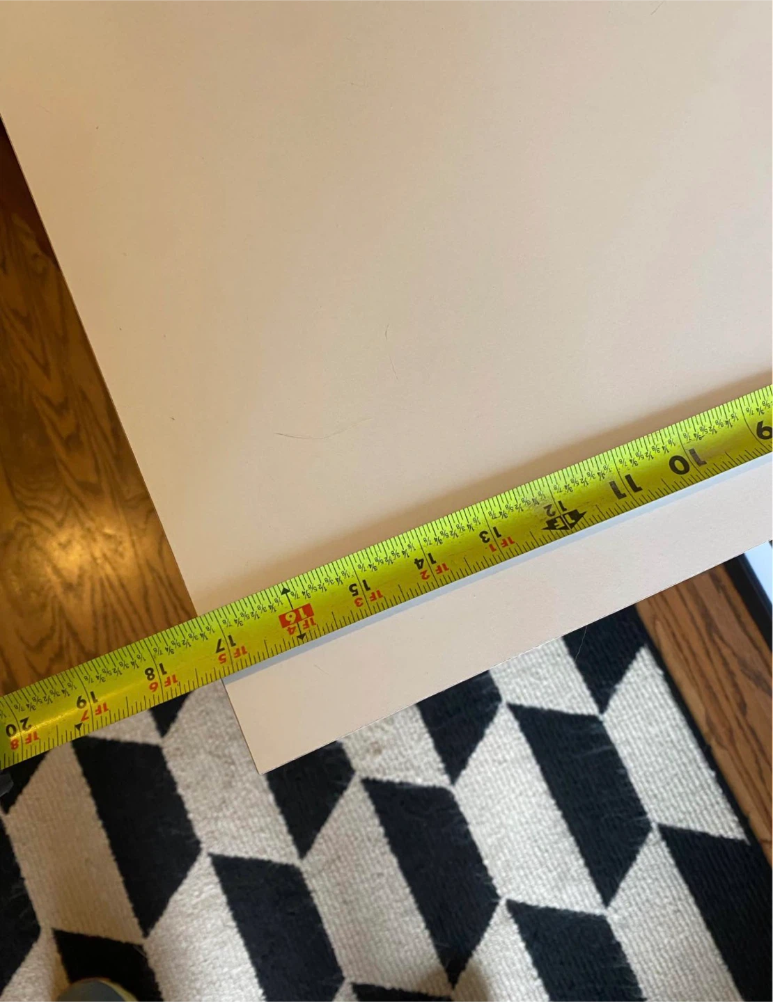 White Nightstand with Drawer and Open Shelf - photo 3