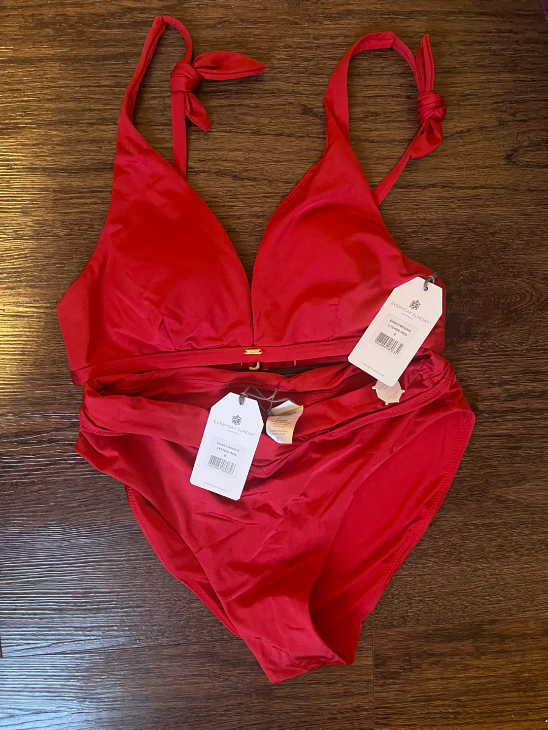 Everyday Sunday Red Bikini Set - Size S - photo 2