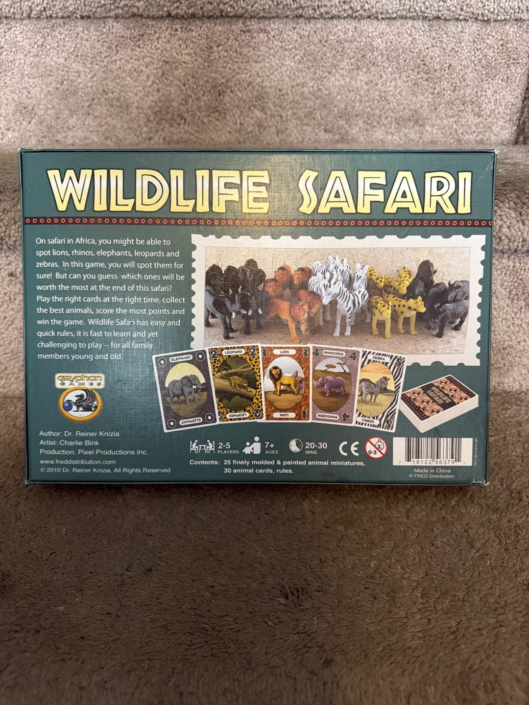 Reiner Knizia's Wildlife Safari Board Game - photo 2