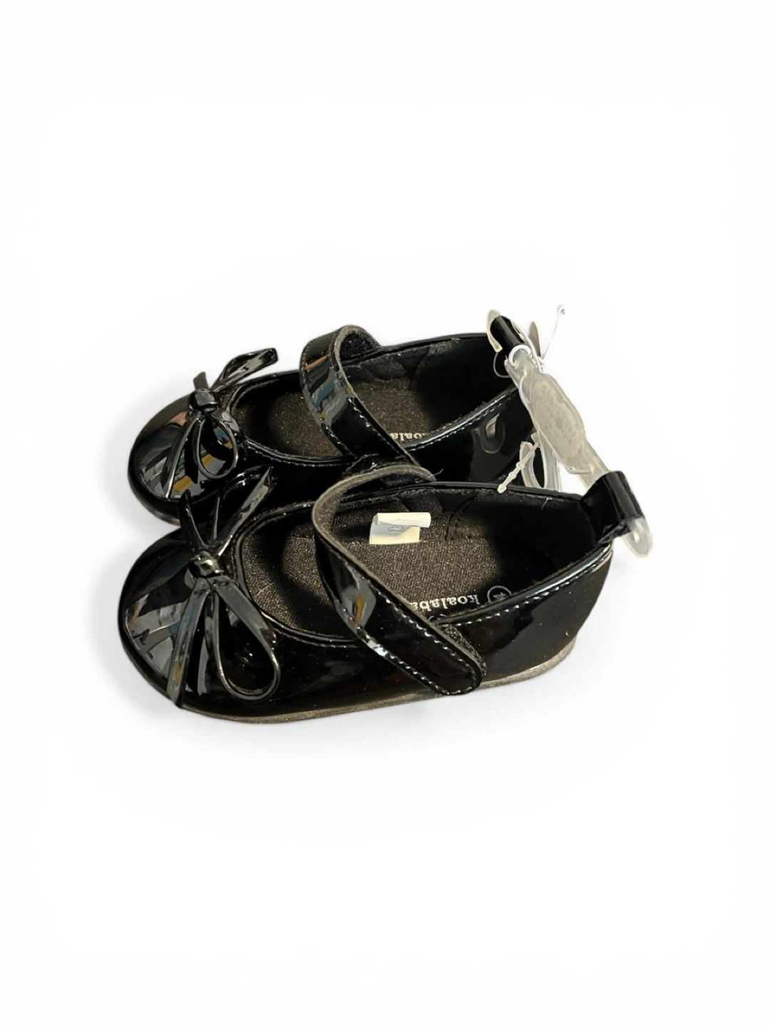 Koala Baby Black Patent Mary Jane Shoes Size 4 (9-12M) with Bow - photo 2