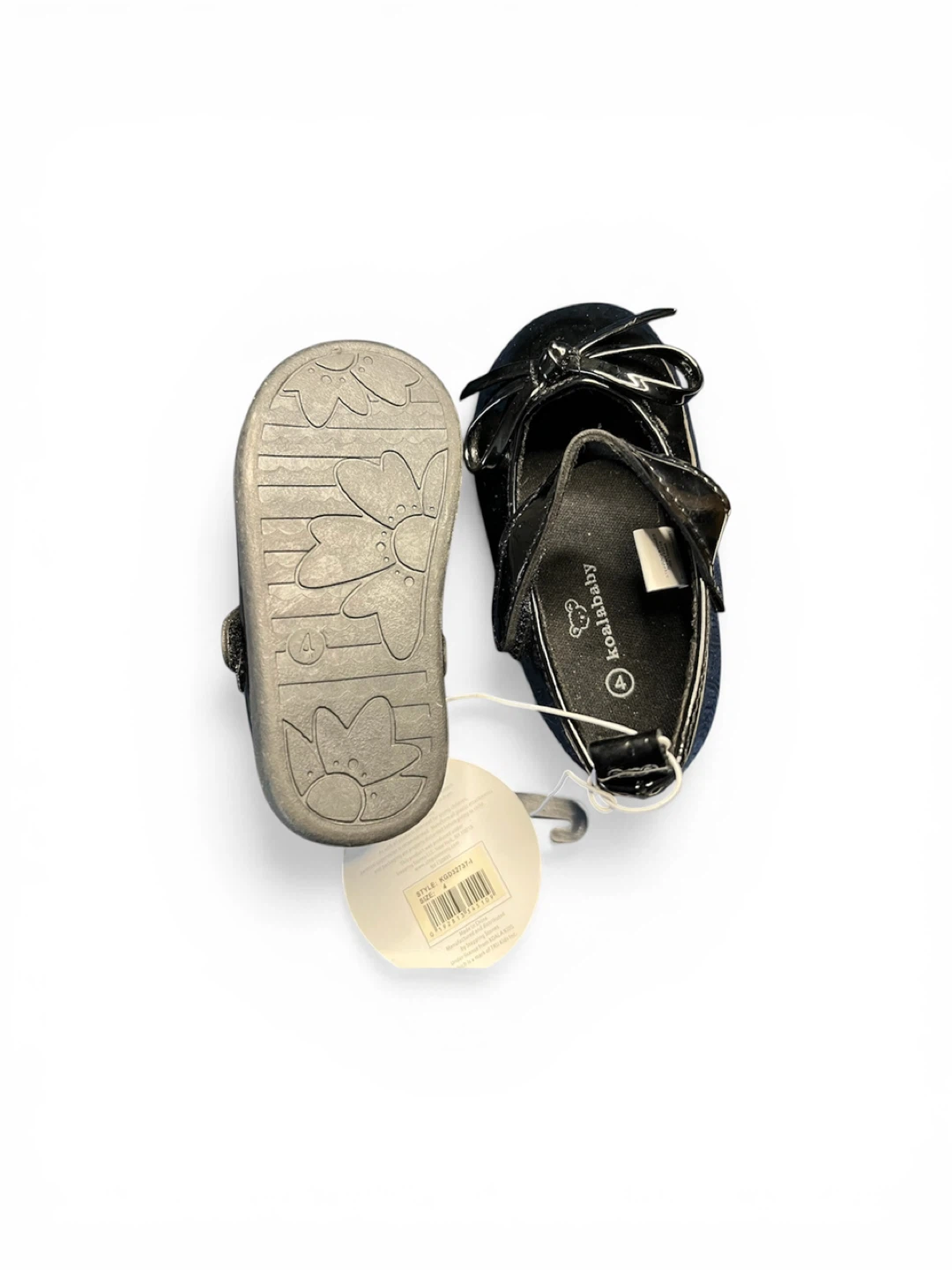 Koala Baby Black Patent Mary Jane Shoes Size 4 (9-12M) with Bow - photo 3