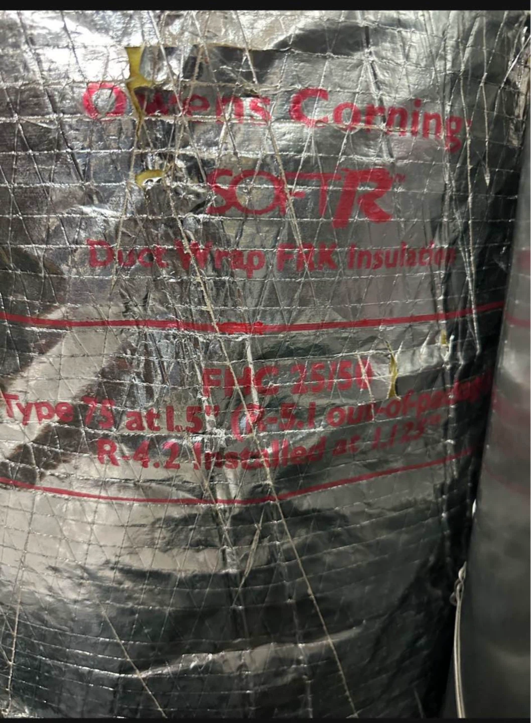 1.5” ductwork insulation  80’ft - photo 2