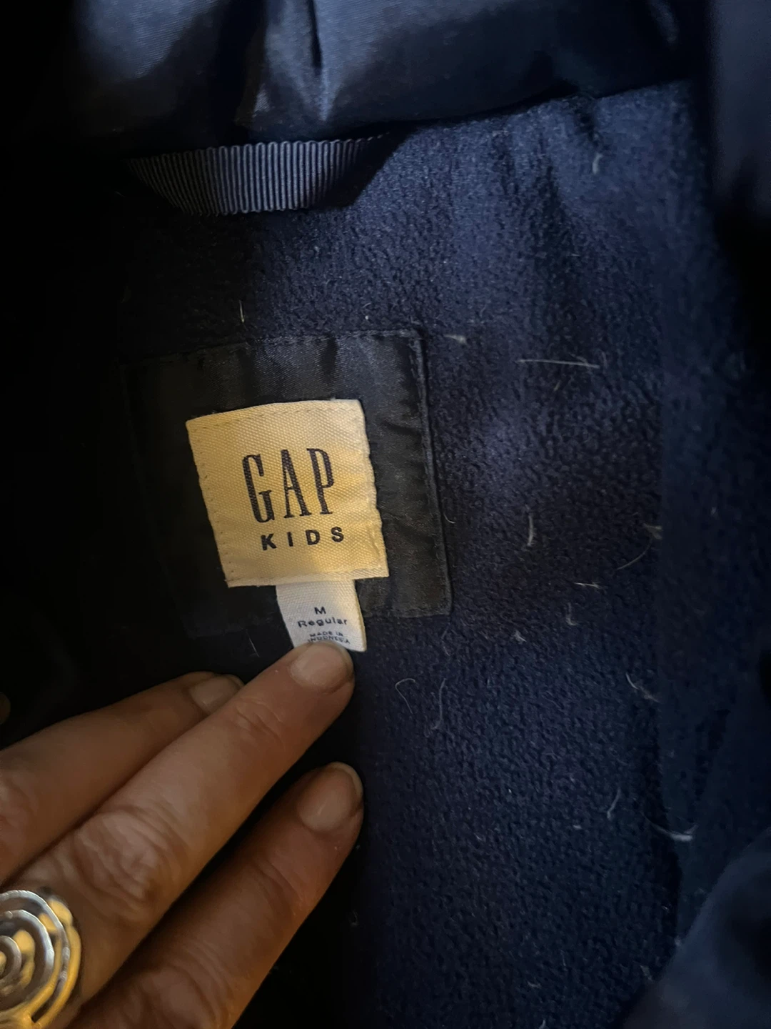 GAP Kids Navy blue Puffer Jacket - Size Medium - photo 2