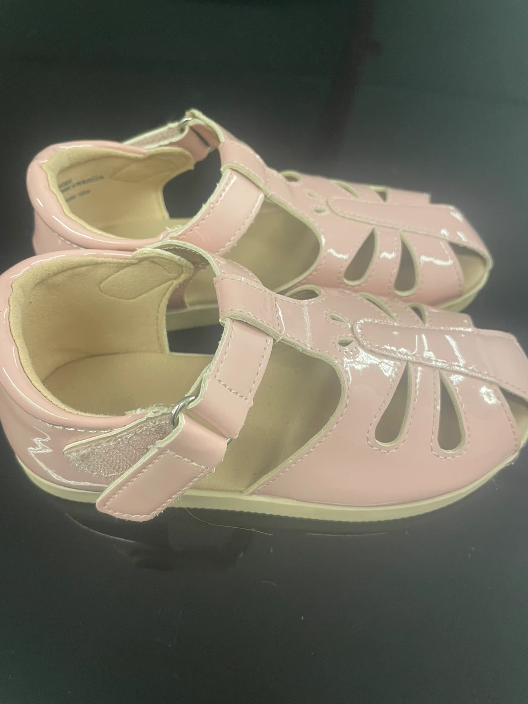 The Children's Place Pink Patent Sandals Size 9 - photo 2