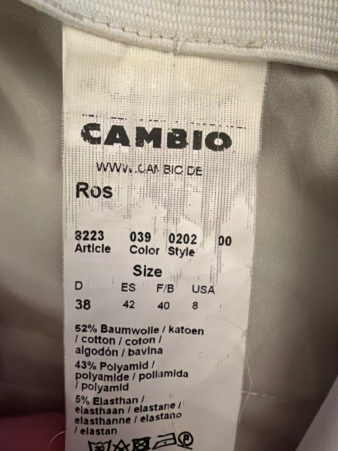 CAMBIO Women's Pants - Navy, Black, Cream - Size 8 - photo 3