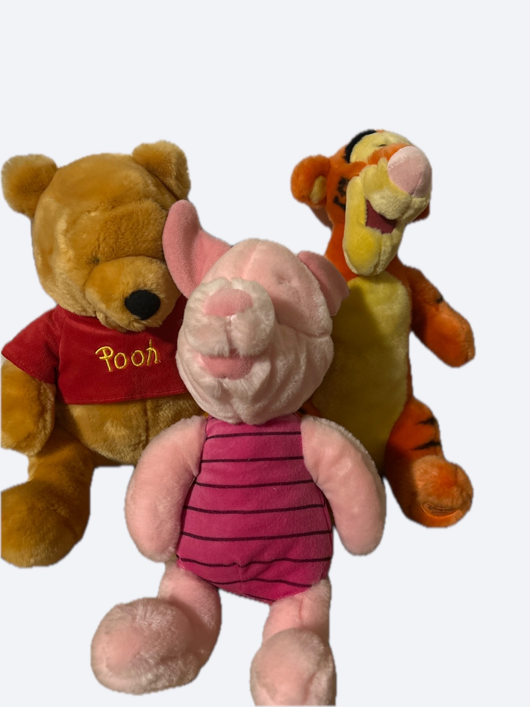 Winnie the Pooh, Tigger, and Piglet Plush Toys