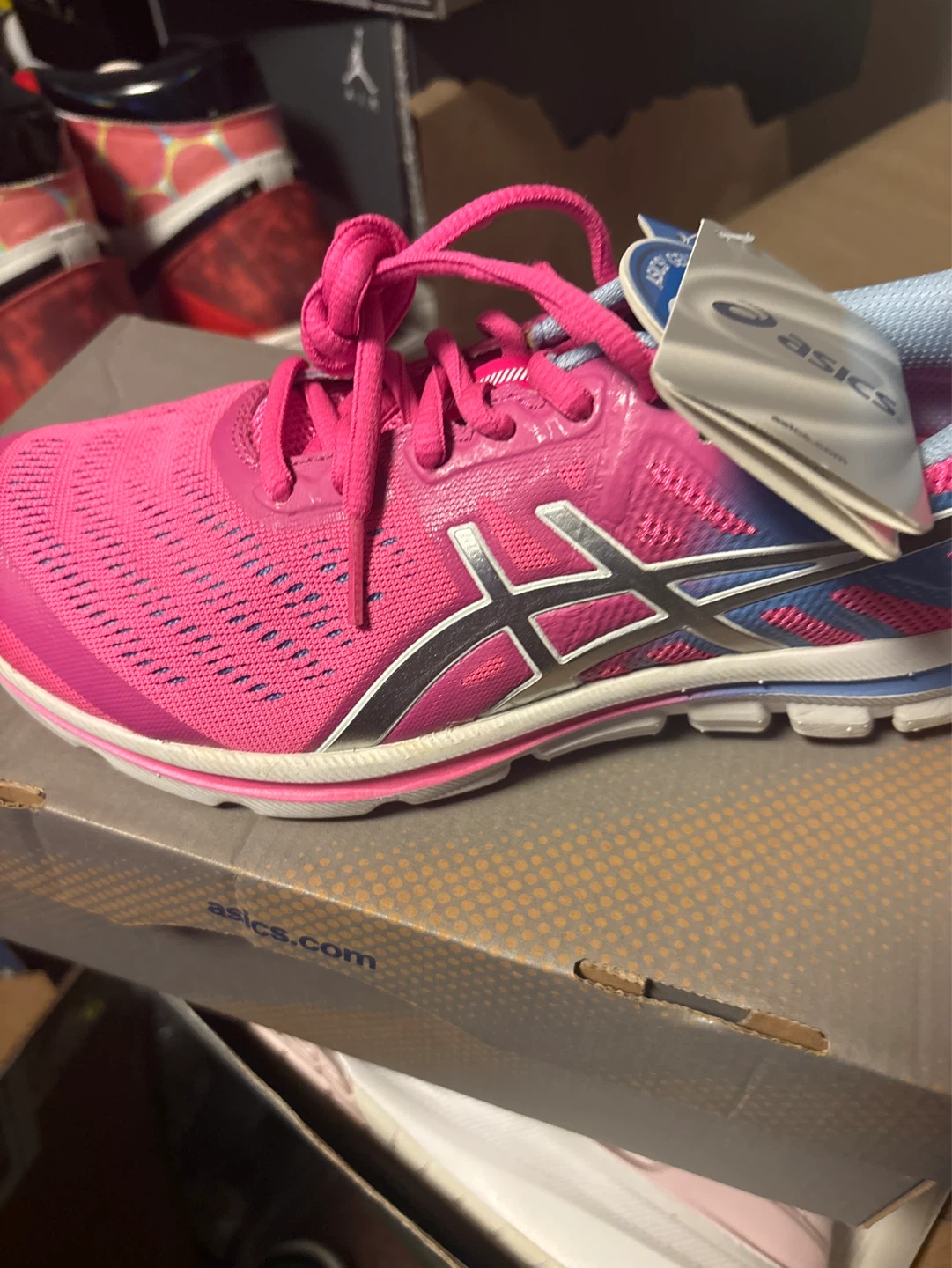 ASICS Women's Pink & Blue Running Shoes