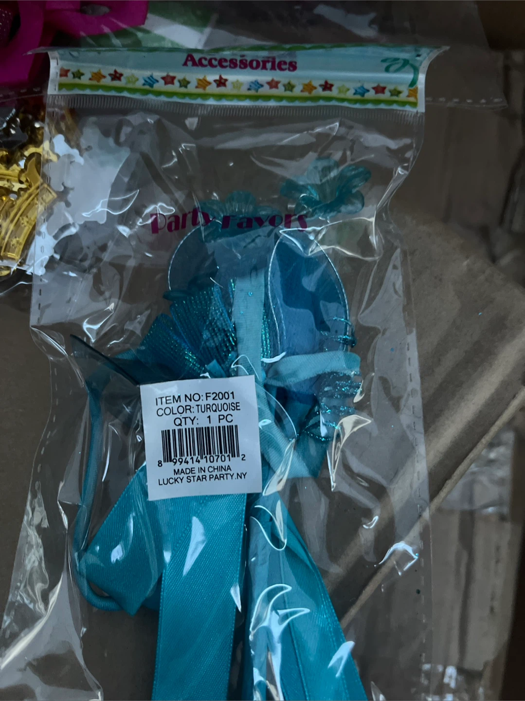 Turquoise Party Favors - 12 Bags