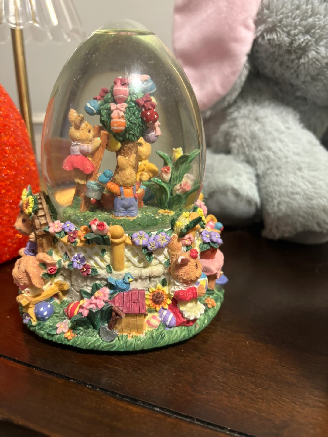 Easter Bunny Water Globe