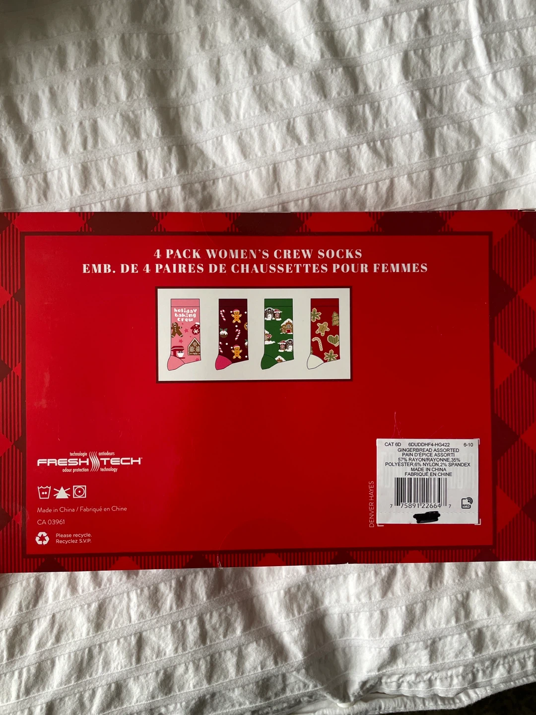 Holiday Novelty Socks - 4 Pairs Women's Crew Socks - photo 2