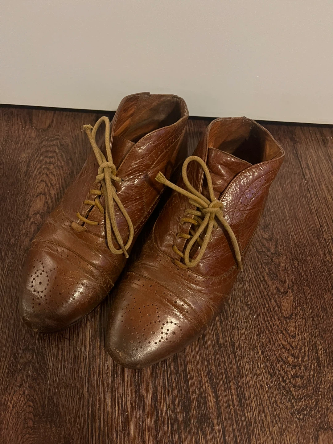 Vintage Leather Shoes - Restored by Professional