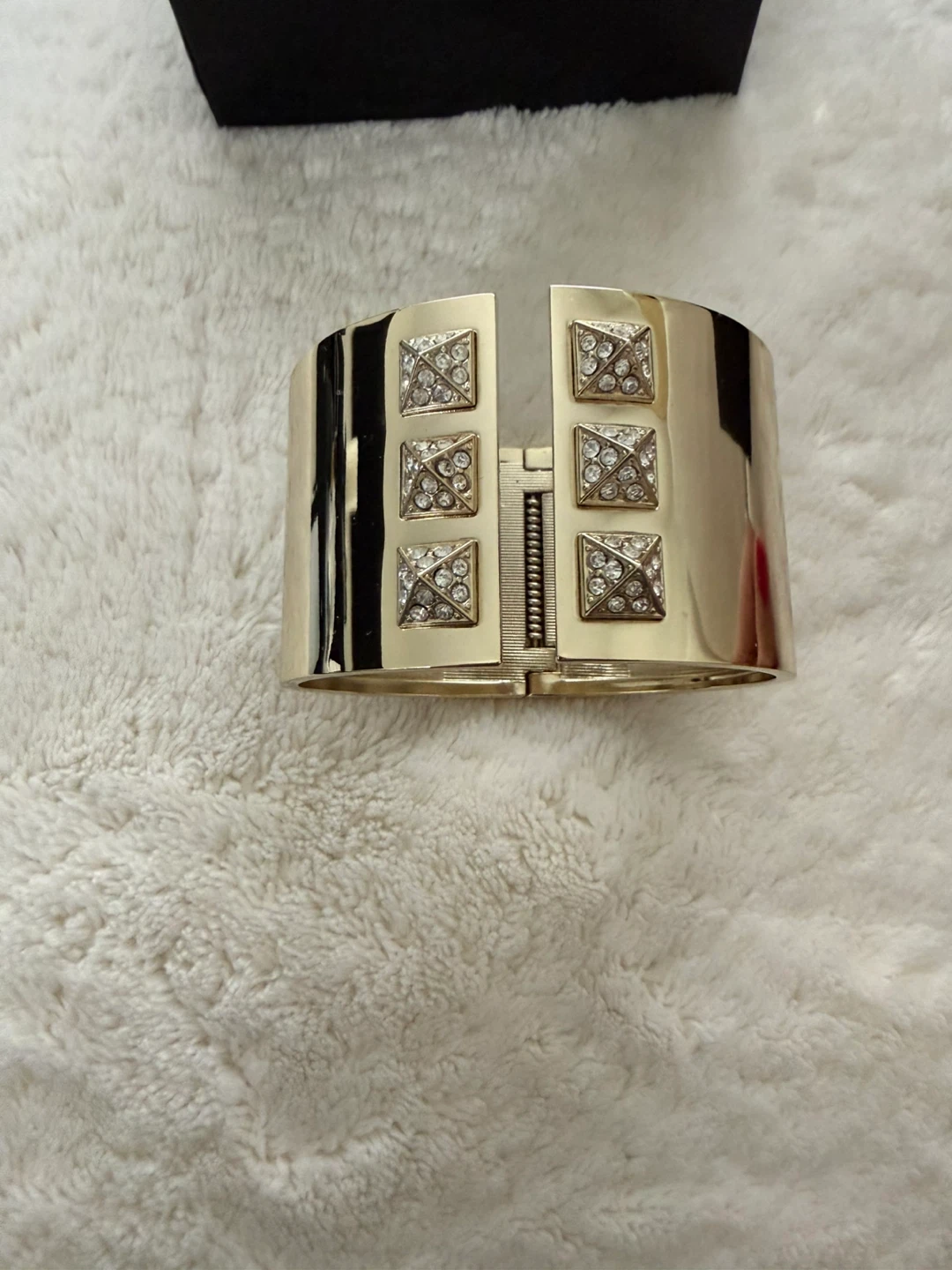 Victoria's Secret Gold Tone Studded Cuff Bracelet - photo 3