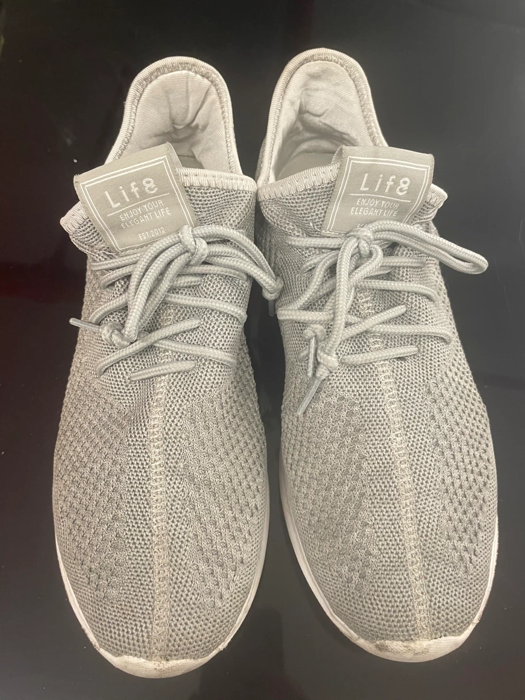 Life8 Grey Knit Sneakers Size 40
