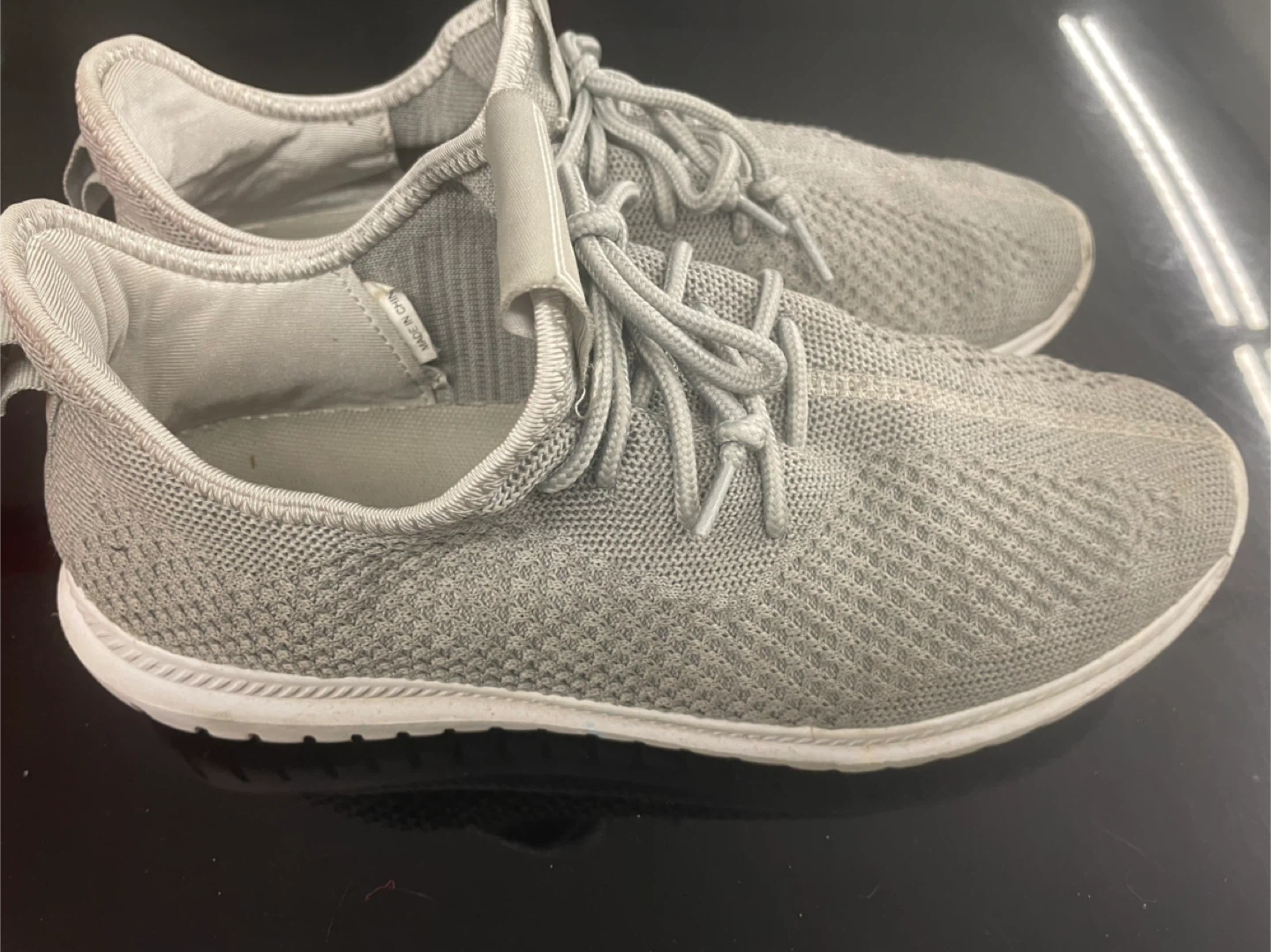 Life8 Grey Knit Sneakers Size 40 - photo 2