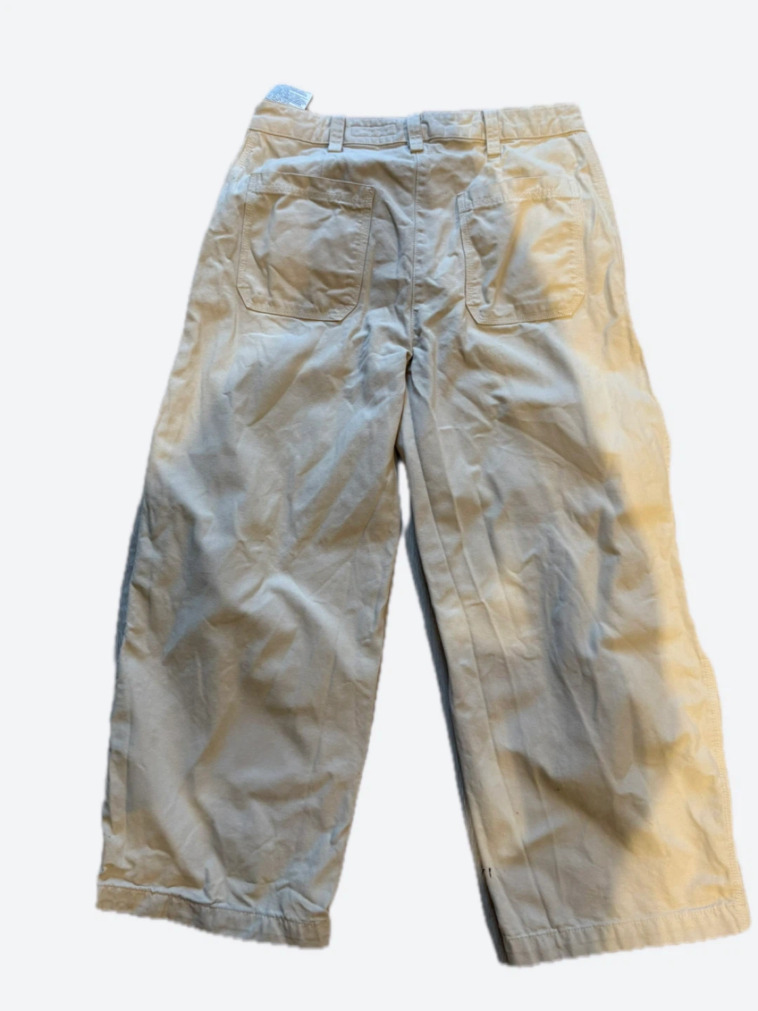 ZARA Beige high-waisted wide Leg Pants - photo 3