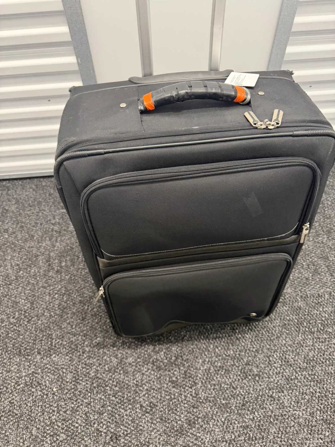 Black Rolling Suitcase with Telescoping Handle - photo 2