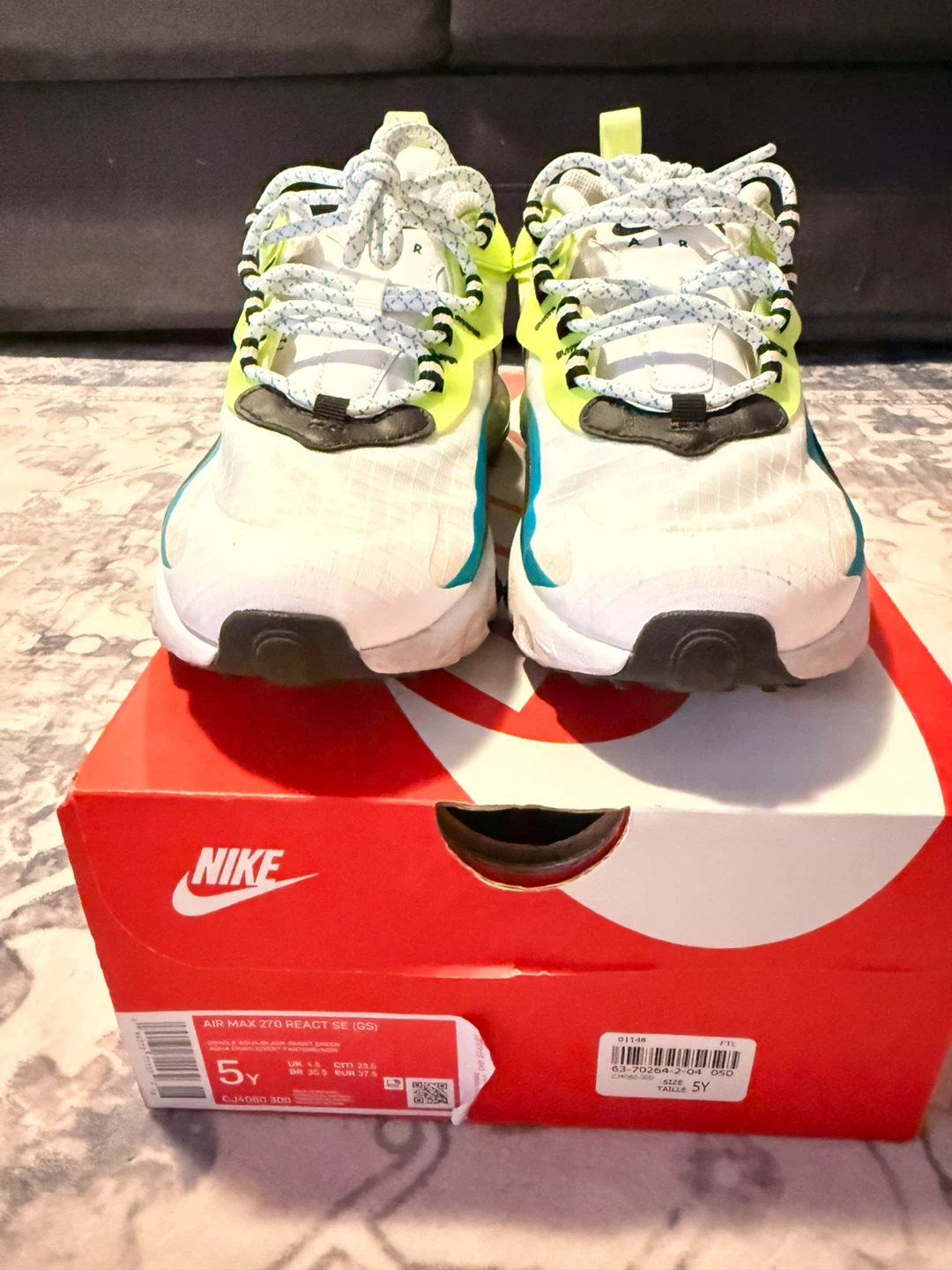 Nike Air Max 270 React SE (GS) Youth Size 5Y Sneakers - photo 2