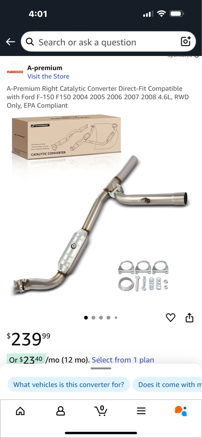 A-Premium Catalytic Converter for Ford F-150 - photo 2