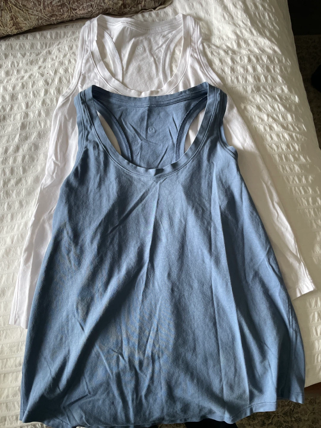 Lululemon Tank Tops (Blue and White)