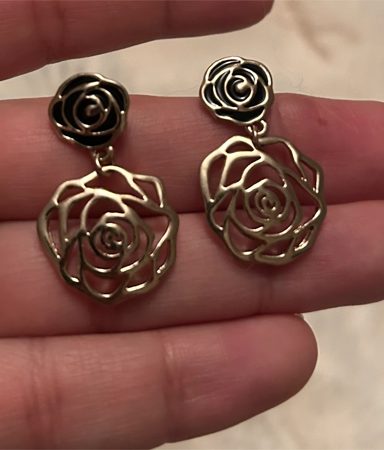 Rose Dangle Earrings