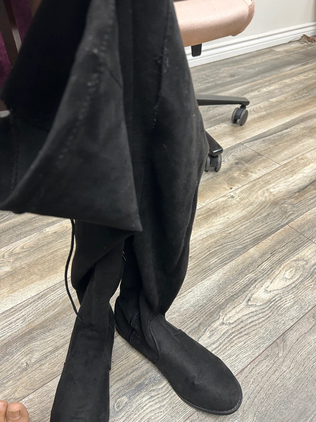 ARDENE Black Over-the-Knee Boots - Size 9 - photo 4