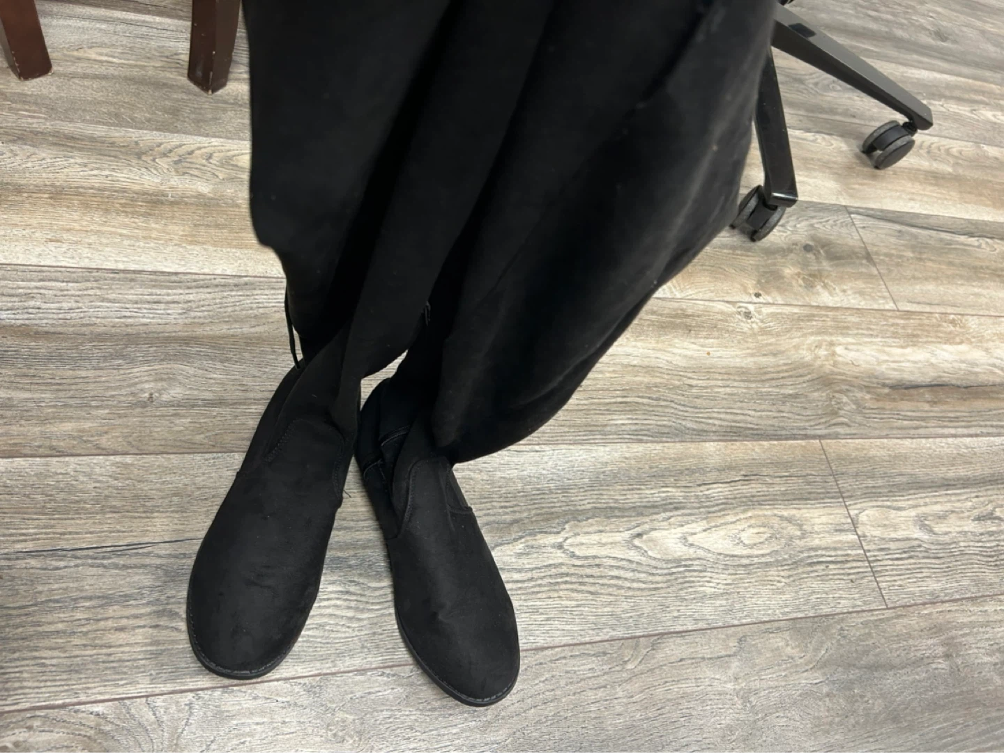 ARDENE Black Over-the-Knee Boots - Size 9 - photo 2