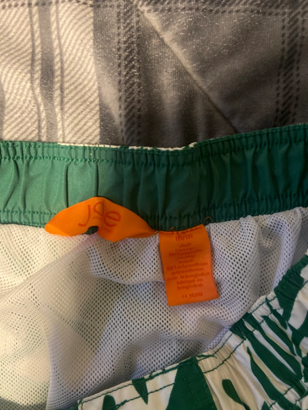 Mens Joe Fresh Green Swim Shorts Size Medium - photo 2
