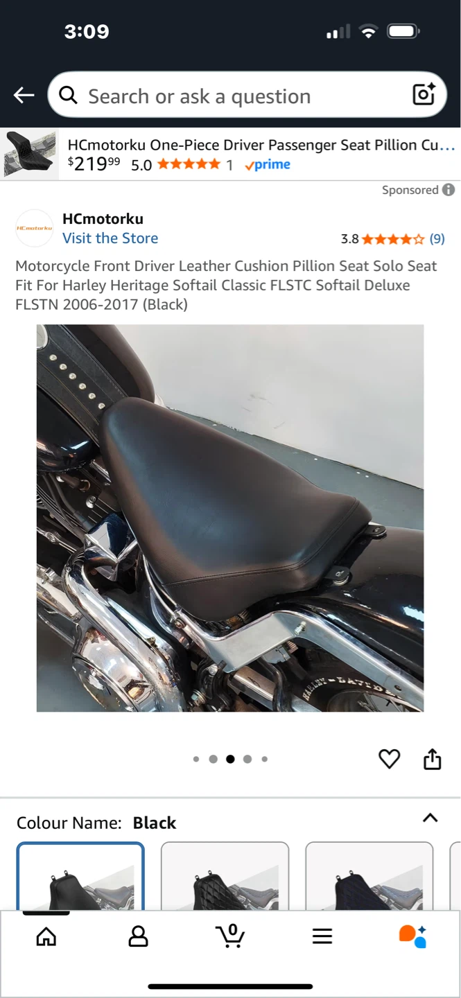 Motorcycle Solo Seat for Harley Heritage Softail - photo 4