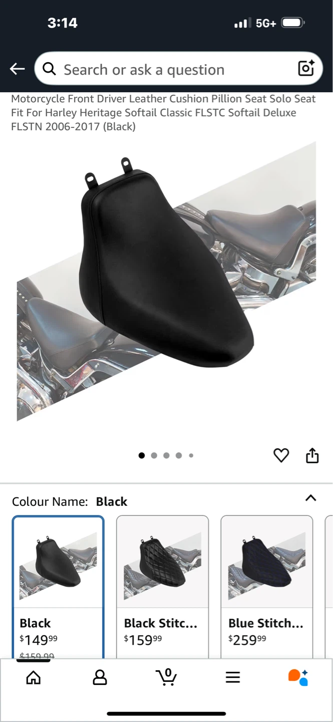 Motorcycle Solo Seat for Harley Heritage Softail - photo 5