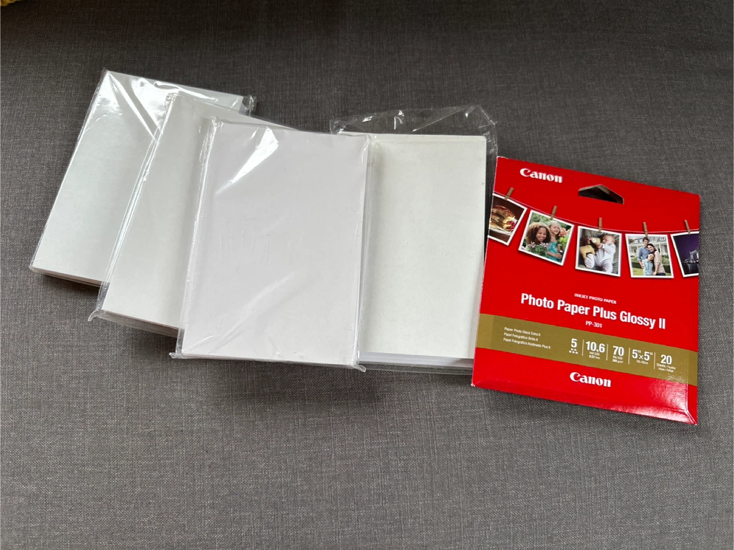 Canon Photo Paper Plus Glossy II PP-301 5x5" - 20 Sheets