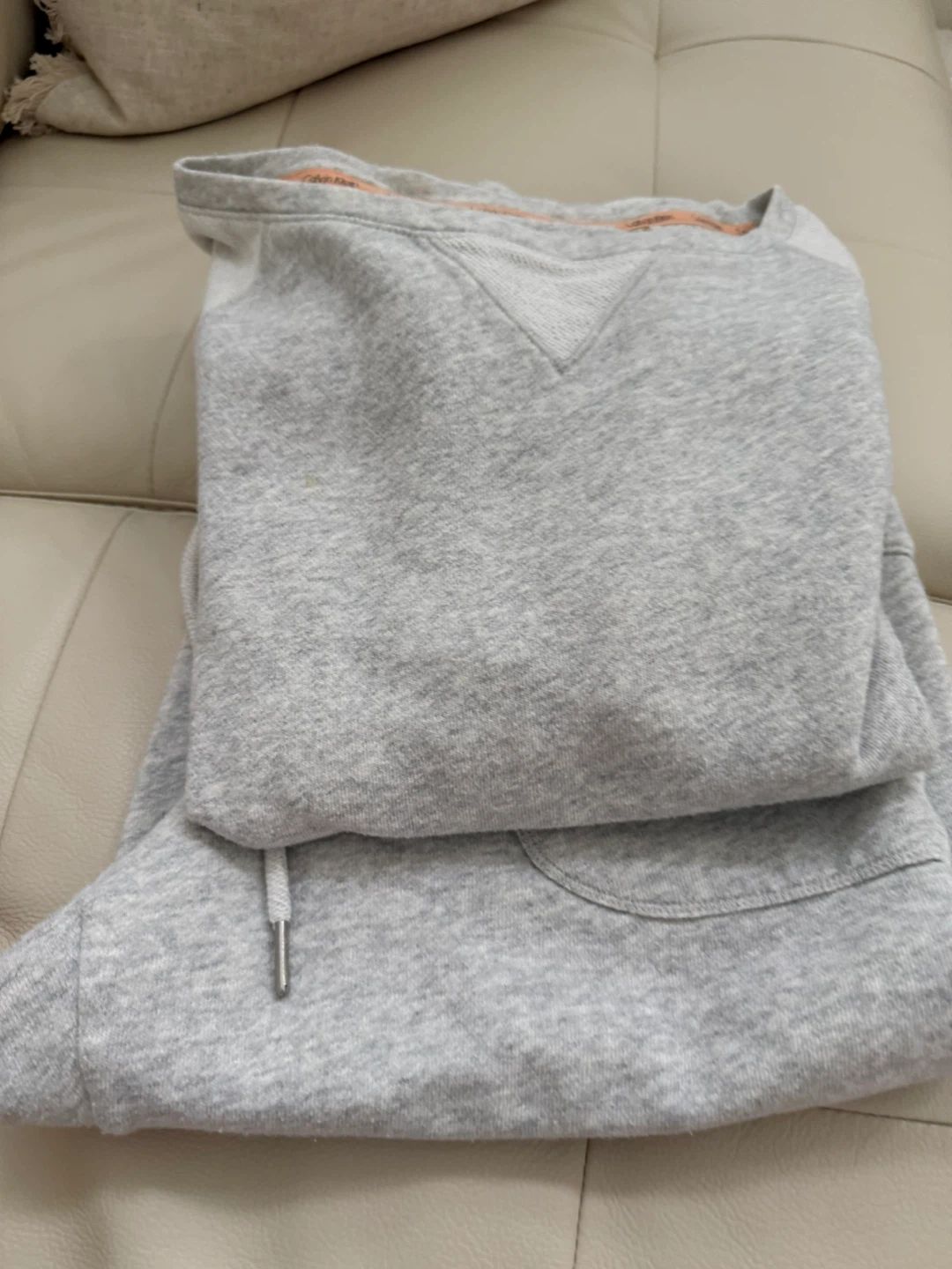 Calvin Klein Grey Sweatshirt & Jogger Set - photo 5