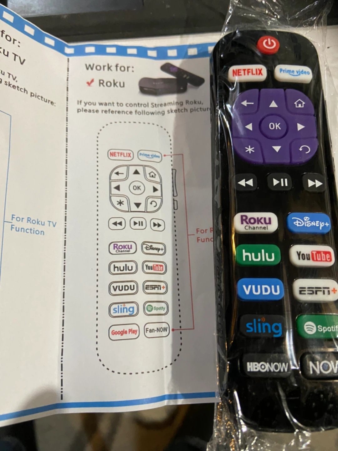Alizen Remote Control for Roku TV & Streaming Stick - photo 2