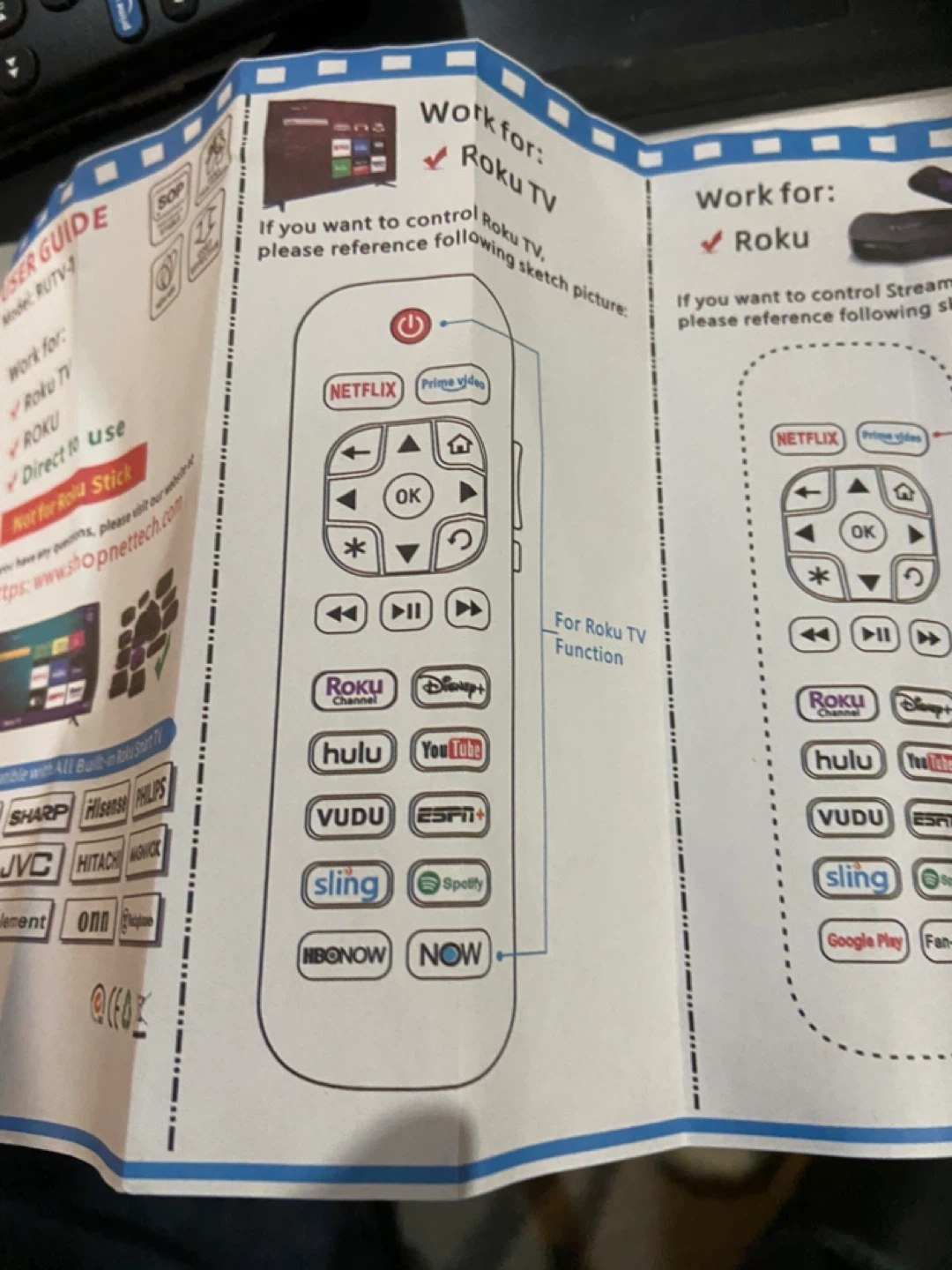 Alizen Remote Control for Roku TV & Streaming Stick - photo 3
