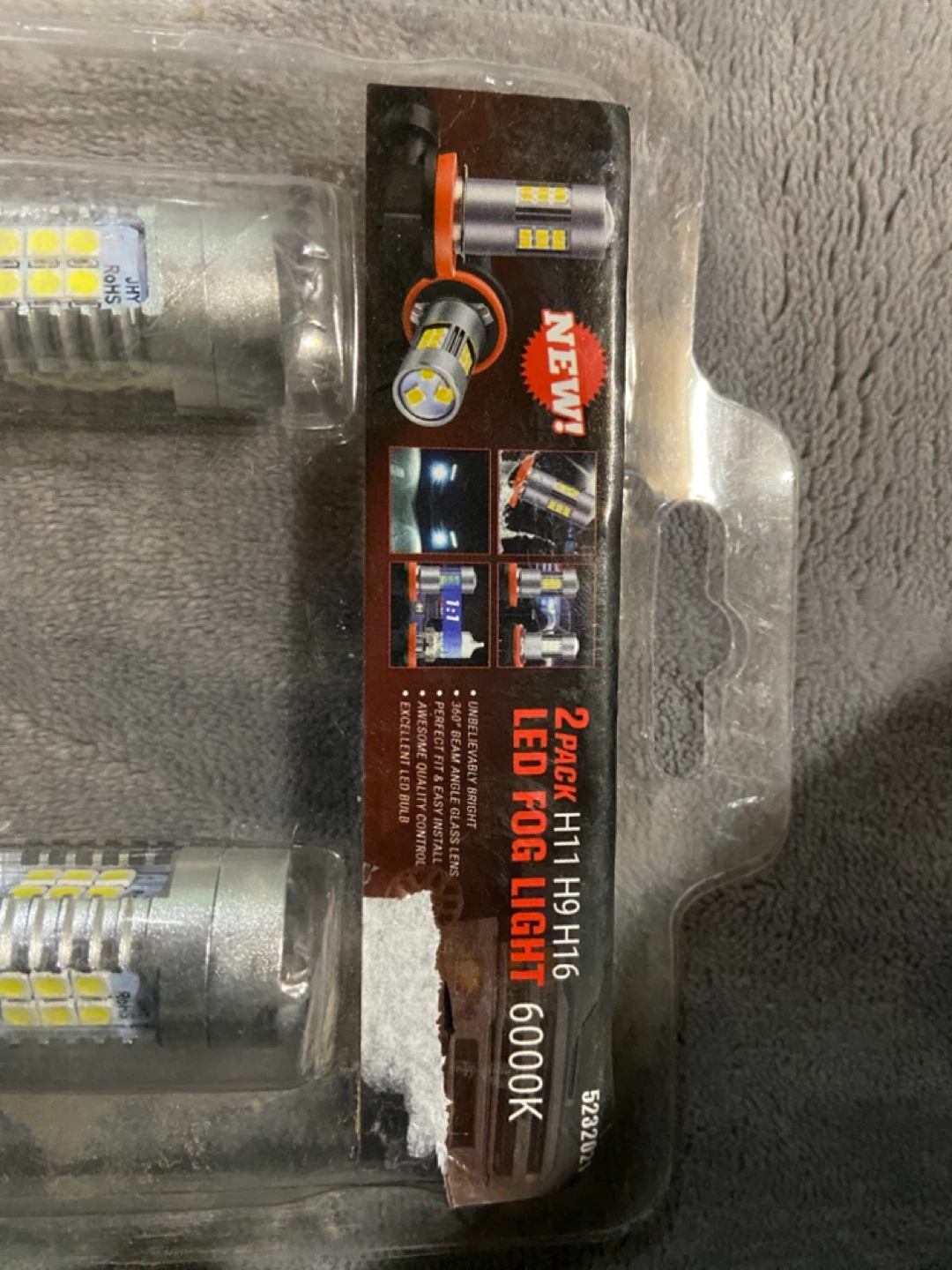 2 Pack LED Fog Lights H11 H9 H16 6000K - photo 2