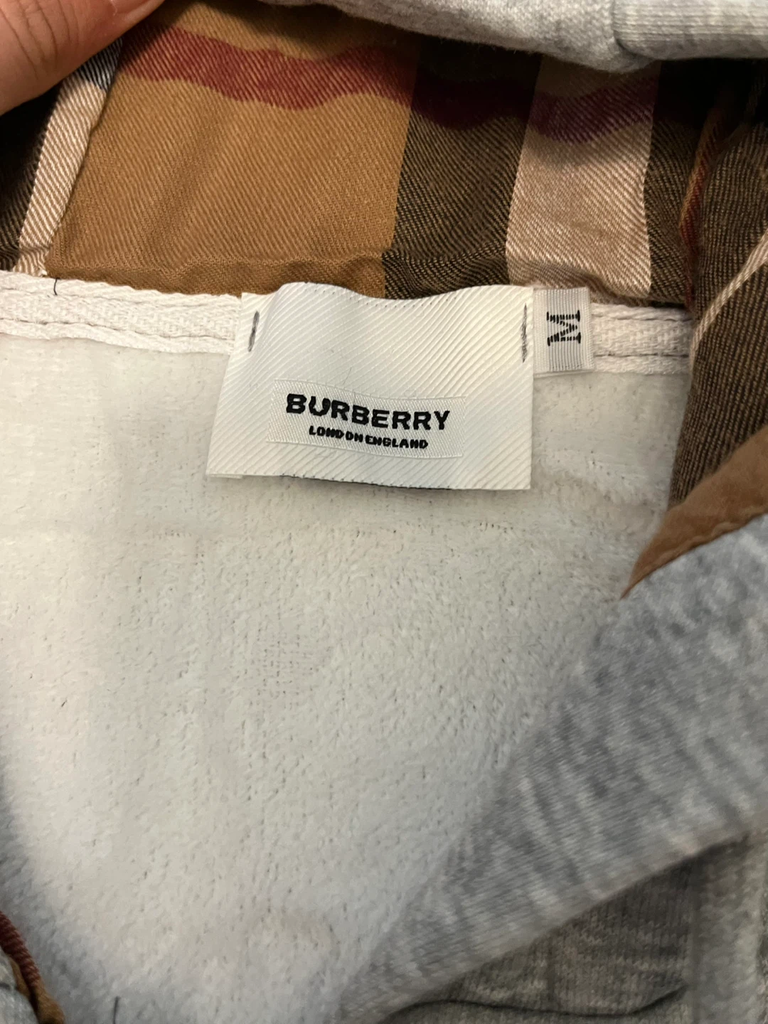 Burberry Grey Zip-Up Hoodie - Size M - photo 4