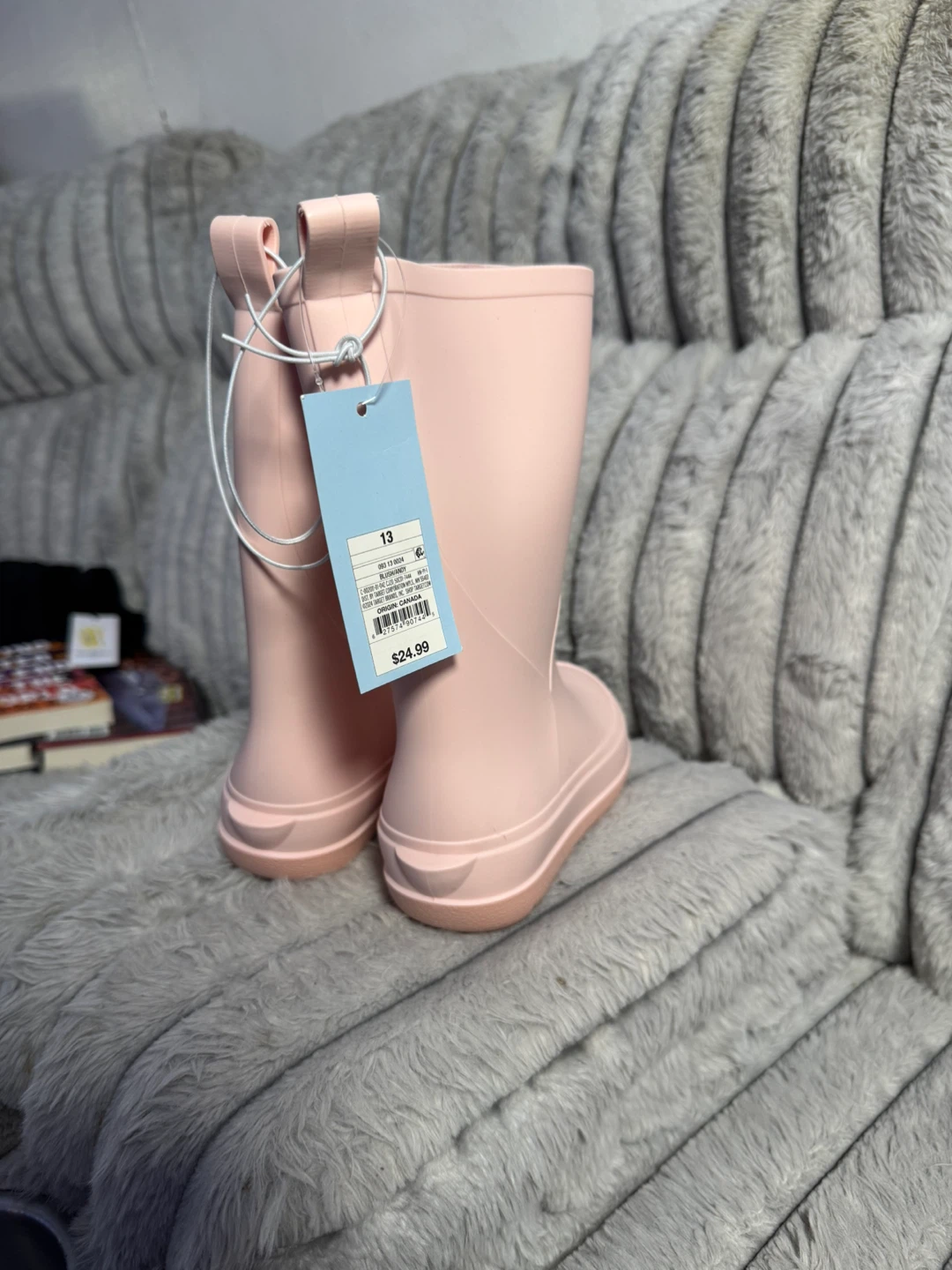 Cat & Jack Pink Rubber Rain Boots - Size 13 - photo 4
