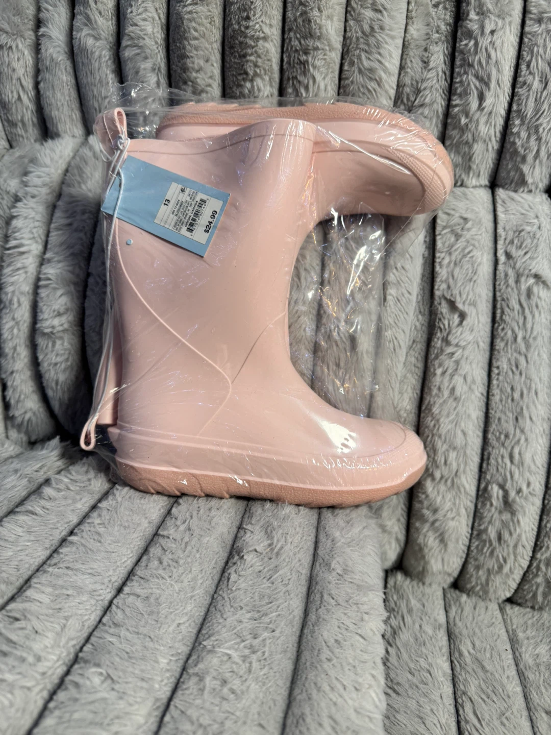 Cat & Jack Pink Rubber Rain Boots - Size 13 - photo 2