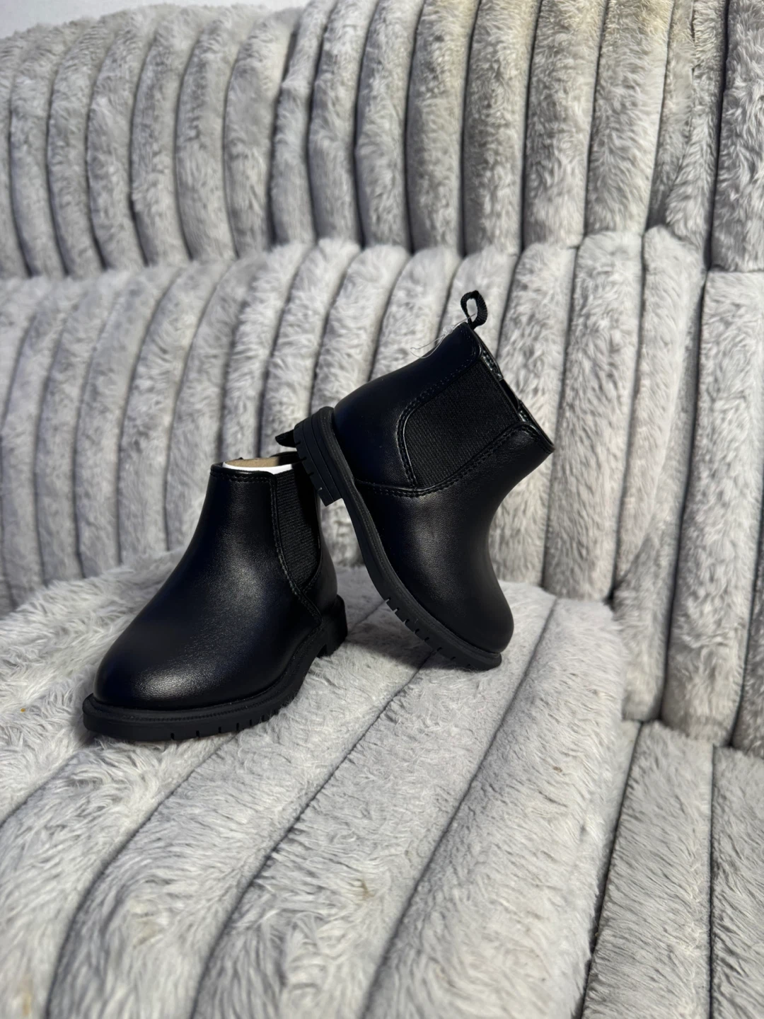 Cat & Jack Toddler Girl's Black Boots Size 5