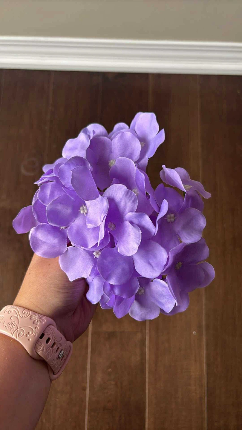 Purple Artificial Hydrangea Flowers - New - photo 2