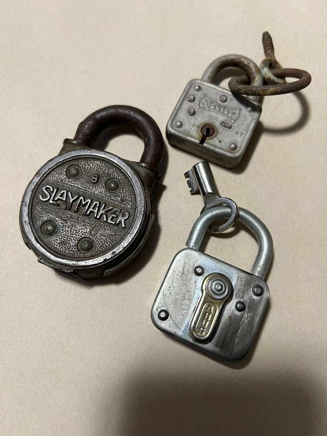 3 Antique Locks