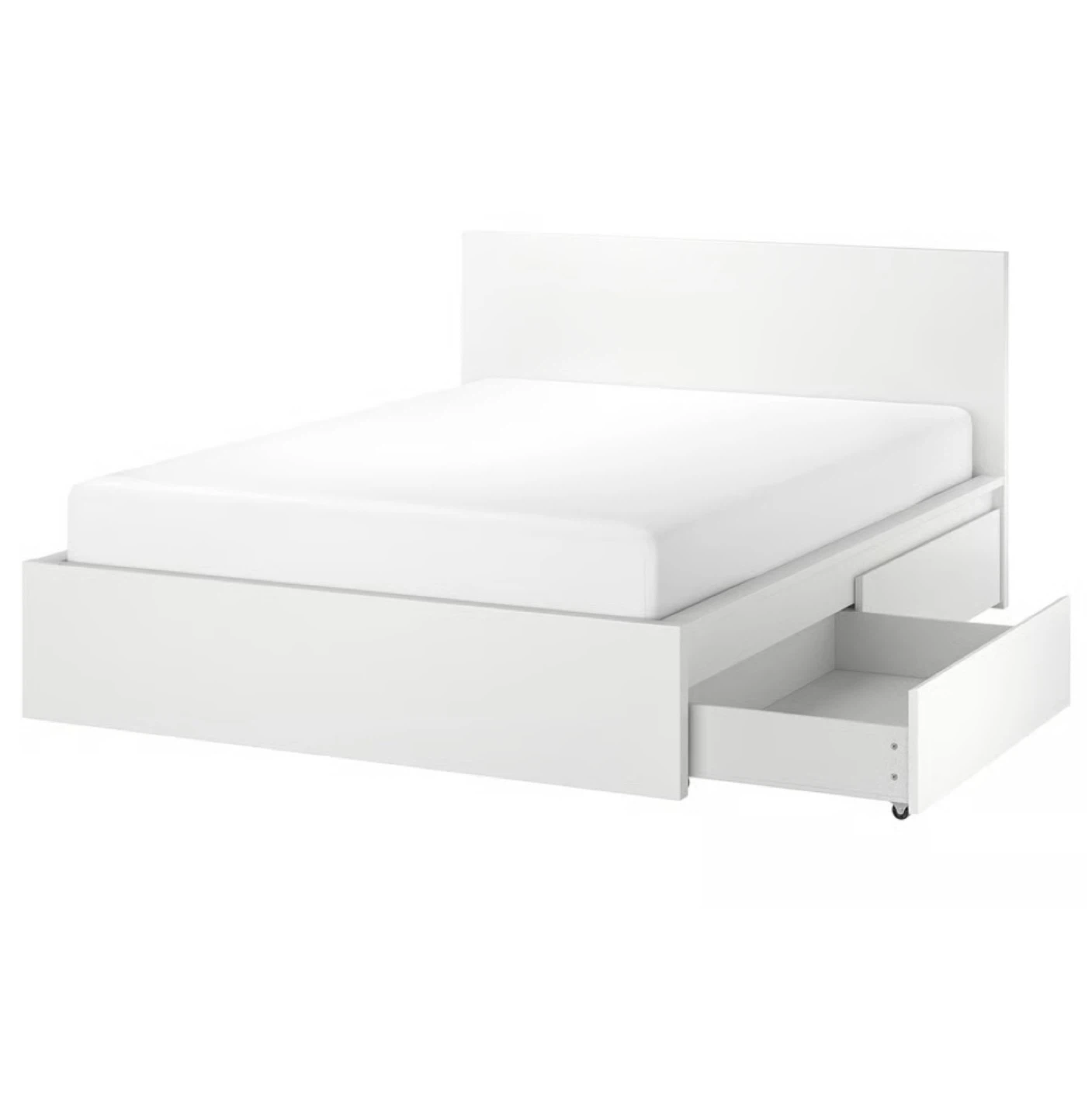 IKEA MALM White Bed Frame with 2 Drawers