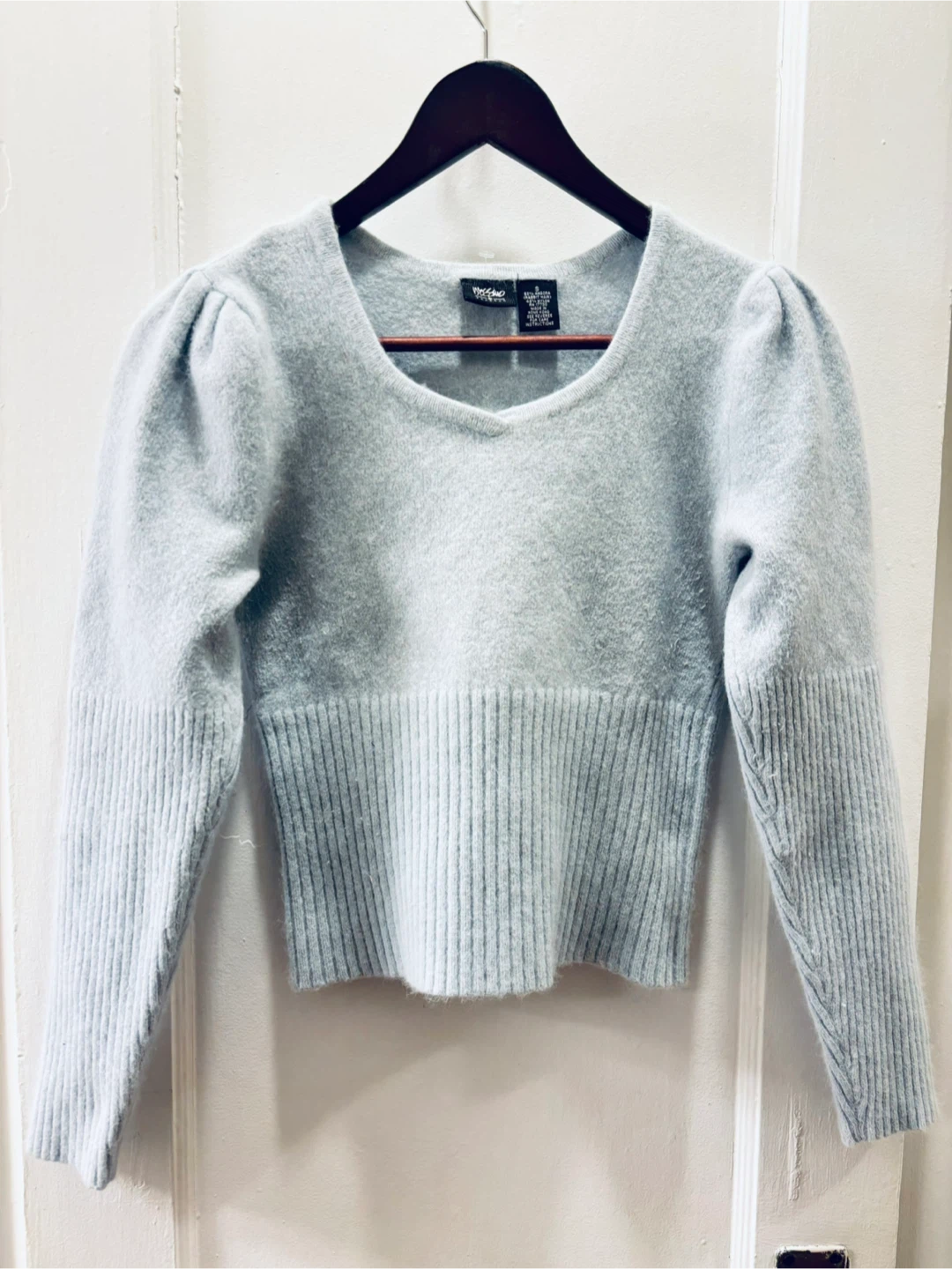 Mossimo Light Blue Angora Blend Sweater - Size S