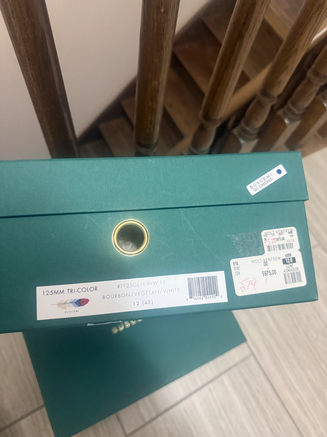 Buscemi 125MM Tri-Color High Top Sneakers - Size 12 - photo 5